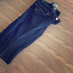 Women's PAIGE Bootleg Jeans Size 27 x 34" Dark Bl